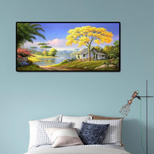 Charger l'image dans la galerie, Maison de village - diamant rond complet - 100x50cm