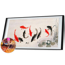 Charger l'image dans la galerie, Poisson - diamant rond complet - 100x50cm