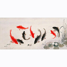 Charger l'image dans la galerie, Poisson - diamant rond complet - 100x50cm