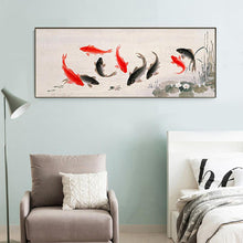 Charger l'image dans la galerie, Poisson - diamant rond complet - 100x50cm