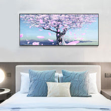 Charger l'image dans la galerie, Cerisiers en fleurs - diamant rond complet - 85x45cm