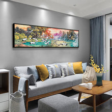 Charger l'image dans la galerie, Flocks de grue - diamant rond complet - 80x30cm