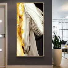 Charger l'image dans la galerie, Deux - ensemble de cheval de couleur - diamant rond complet - 45x85cm