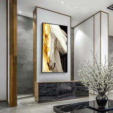 Charger l'image dans la galerie, Deux - ensemble de cheval de couleur - diamant rond complet - 45x85cm