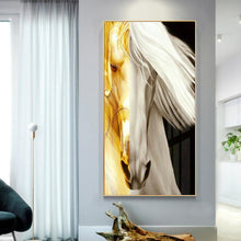Charger l'image dans la galerie, Deux - ensemble de cheval de couleur - diamant rond complet - 45x85cm