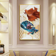 Charger l'image dans la galerie, Poisson - diamant rond complet - 50x100cm