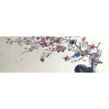 Charger l'image dans la galerie, Bois de branche d’arbre de 80x30cm - diamant rond complet - 80x30cm