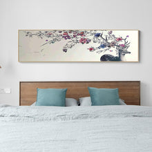 Charger l'image dans la galerie, Bois de branche d’arbre de 80x30cm - diamant rond complet - 80x30cm