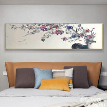 Charger l'image dans la galerie, Bois de branche d’arbre de 80x30cm - diamant rond complet - 80x30cm