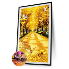 Charger l'image dans la galerie, 45x85cm cerf jaune blvd - diamant rond complet - 45x85cm