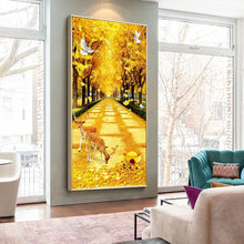 Charger l'image dans la galerie, 45x85cm cerf jaune blvd - diamant rond complet - 45x85cm