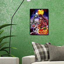 Charger l'image dans la galerie, Halloween animé - diamant rond complet - 30x40cm