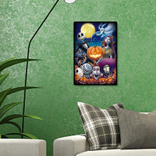 Charger l'image dans la galerie, Halloween animé - diamant rond complet - 30x40cm