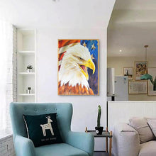 Charger l'image dans la galerie, Aigle - diamant rond complet - 30x40cm