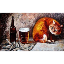 Charger l'image dans la galerie, Animal de chat - diamant rond complet - 40x30cm