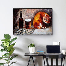 Charger l'image dans la galerie, Animal de chat - diamant rond complet - 40x30cm