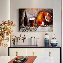 Charger l'image dans la galerie, Animal de chat - diamant rond complet - 40x30cm