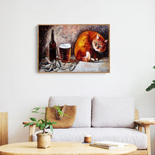 Charger l'image dans la galerie, Animal de chat - diamant rond complet - 40x30cm