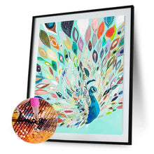Charger l'image dans la galerie, Peafowl - diamant rond complet - 30x40cm