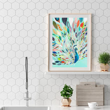 Charger l'image dans la galerie, Peafowl - diamant rond complet - 30x40cm