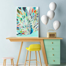 Charger l'image dans la galerie, Peafowl - diamant rond complet - 30x40cm