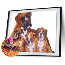 Charger l'image dans la galerie, Chien - diamant rond complet - 40x30cm