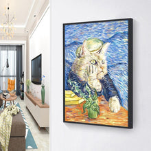 Charger l'image dans la galerie, Chat - diamant rond complet - 30x40cm