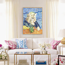 Charger l'image dans la galerie, Chat - diamant rond complet - 30x40cm