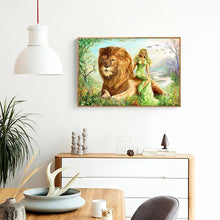 Charger l'image dans la galerie, Couleur de beauté de lion - diamant rond complet - 40x30cm