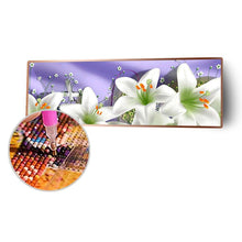 Charger l'image dans la galerie, Noël de fleur - diamant rond complet - 80x30cm
