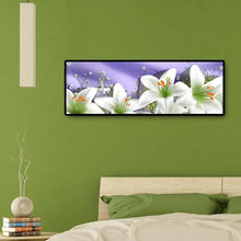 Charger l'image dans la galerie, Noël de fleur - diamant rond complet - 80x30cm