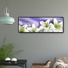 Charger l'image dans la galerie, Noël de fleur - diamant rond complet - 80x30cm