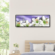 Charger l'image dans la galerie, Noël de fleur - diamant rond complet - 80x30cm