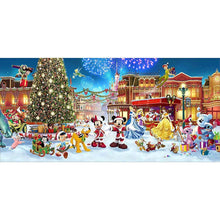 Charger l'image dans la galerie, Parc de Noël noël xmas - diamant rond complet - 100x50cm