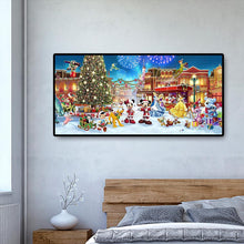 Charger l'image dans la galerie, Parc de Noël noël xmas - diamant rond complet - 100x50cm