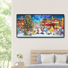 Charger l'image dans la galerie, Parc de Noël noël xmas - diamant rond complet - 100x50cm
