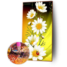 Charger l'image dans la galerie, Fleur pour noël - diamant rond complet - 45x85cm