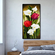 Charger l'image dans la galerie, Fleur - diamant rond complet - 45x85cm