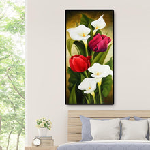 Charger l'image dans la galerie, Fleur - diamant rond complet - 45x85cm