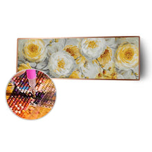 Charger l'image dans la galerie, 80x30cm hortensia jaune - diamant rond complet - 80x30cm