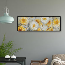 Charger l'image dans la galerie, 80x30cm hortensia jaune - diamant rond complet - 80x30cm