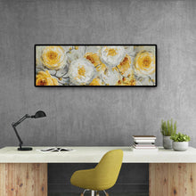 Charger l'image dans la galerie, 80x30cm hortensia jaune - diamant rond complet - 80x30cm