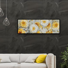 Charger l'image dans la galerie, 80x30cm hortensia jaune - diamant rond complet - 80x30cm