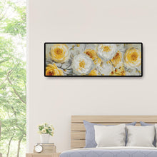 Charger l'image dans la galerie, 80x30cm hortensia jaune - diamant rond complet - 80x30cm