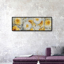 Charger l'image dans la galerie, 80x30cm hortensia jaune - diamant rond complet - 80x30cm