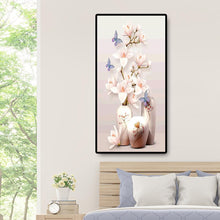 Charger l'image dans la galerie, 45x85cm vase mangnolia - diamant rond complet - 45x85cm