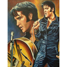 Charger l'image dans la galerie, Elvis chanteur - diamant rond complet - 40x50cm