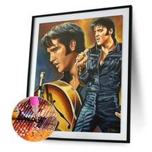 Charger l'image dans la galerie, Elvis chanteur - diamant rond complet - 40x50cm