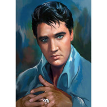 Charger l'image dans la galerie, Portrait d’Elvis - diamant rond complet - 30x40cm