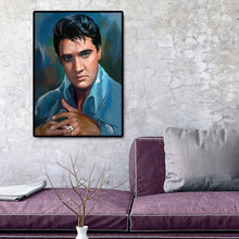 Charger l'image dans la galerie, Portrait d’Elvis - diamant rond complet - 30x40cm